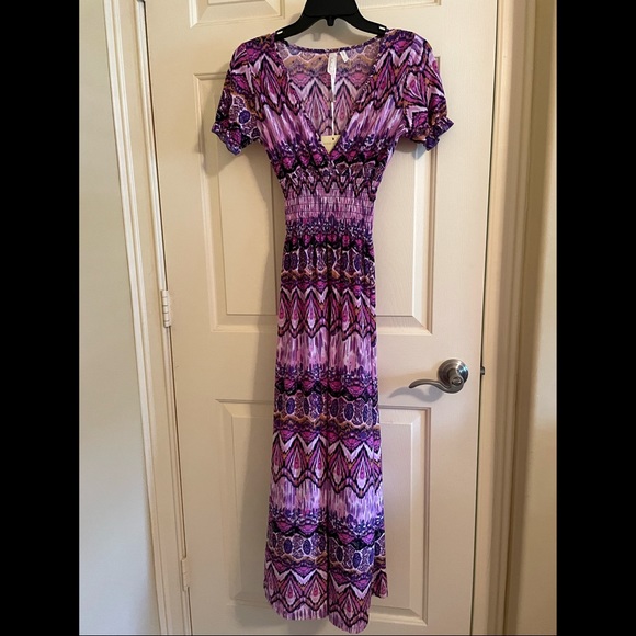 Cristinalove Dresses & Skirts - Cristinalove Patterned Long Maxi Boho Dress